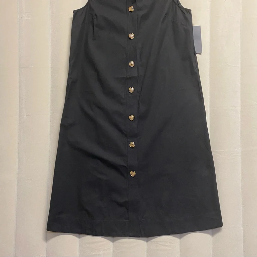 Tuckernuck Women’s Chamberlin Dress XXL 2XL Structured Shirtdress Maxi Black NWT
